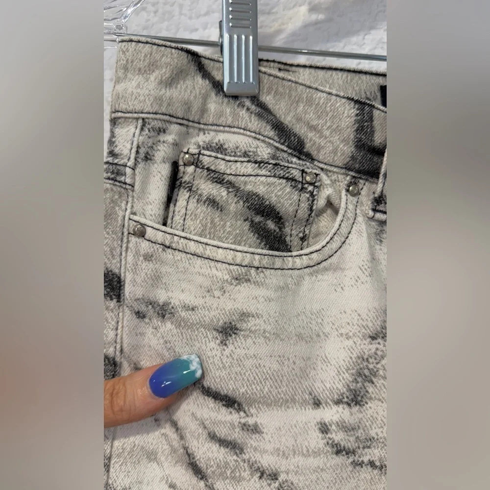 SUPER RARE HTF Vintage 2002 Just Cavalli Ombre Zebra Print Flared Jeans 29 NWOT - Picture 6 of 16